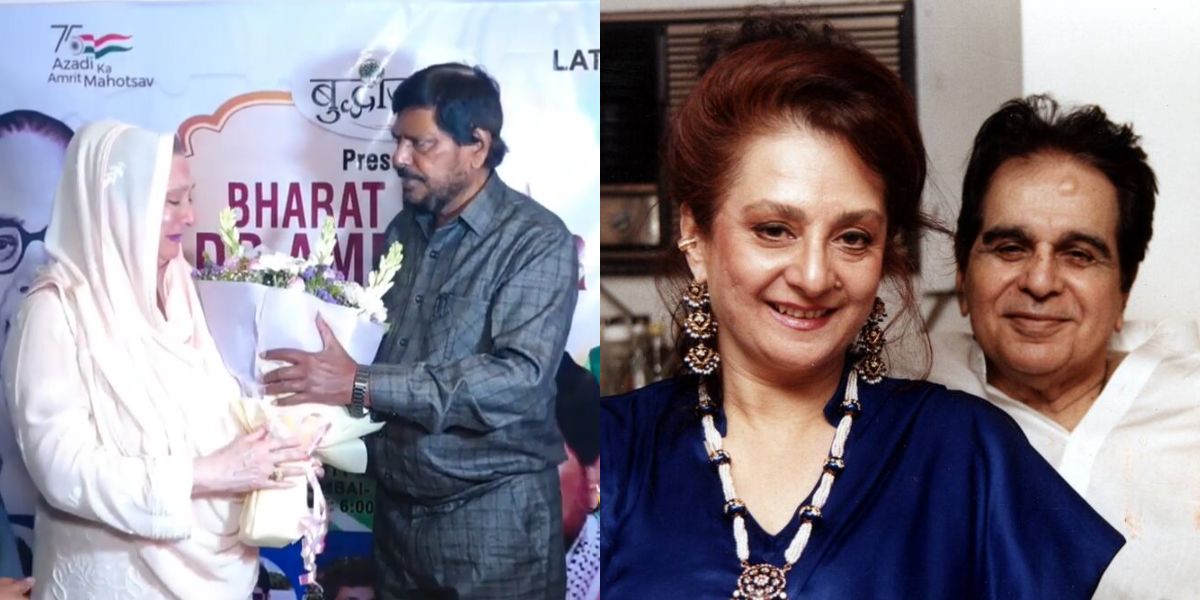 Saira Banu breaks down as she receives award on behalf of late husband, Dilip Kumar